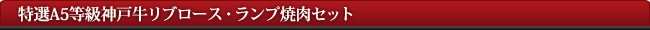 神戸牛リブロース・ランプ焼肉セット