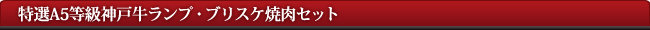 神戸牛ランプ・ブリスケ焼肉セット